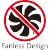 Fanless design logo